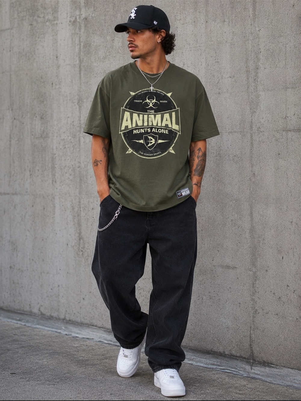 WWE Batista “The Animal Hunts Alone” Graphic T-Shirt